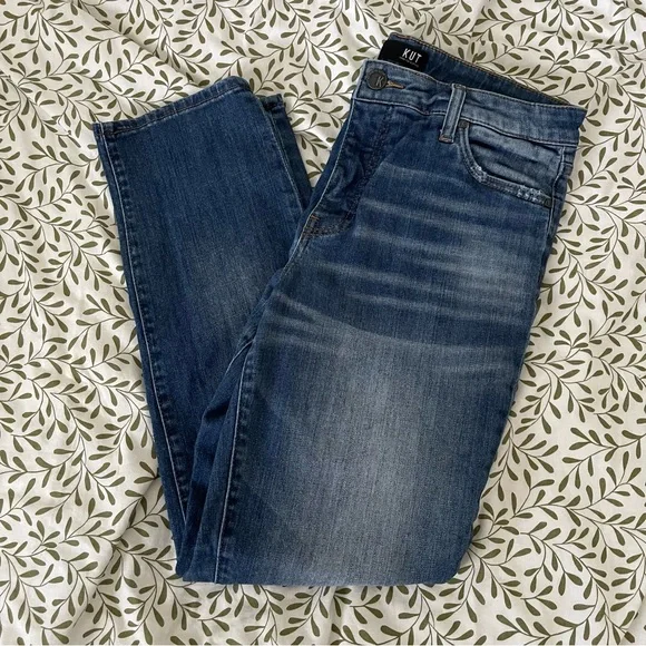 Kut from the Kloth Catherine Fab Ab High Rise Boyfriend Jeans Stretch Denim - Picture 16 of 16